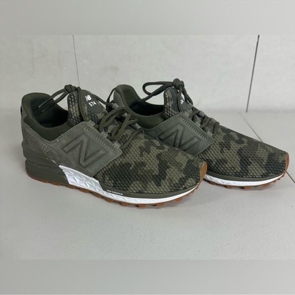 New Balance Other - New Balance 574 Sport Camo Green Fresh Foam Sneakers Men’s 8.5 Women’s 10